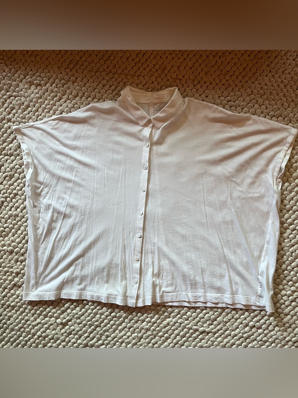 Eileen fisher organic cotton boxy shirt